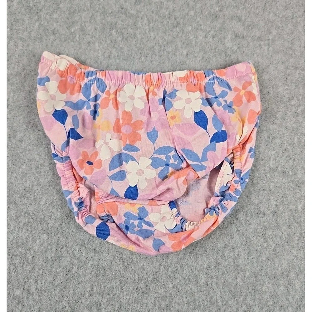 Carter's Baby Girls Size 6 Months 3 pc Top Bodysuit & Shorts Bunny Outfit NEW